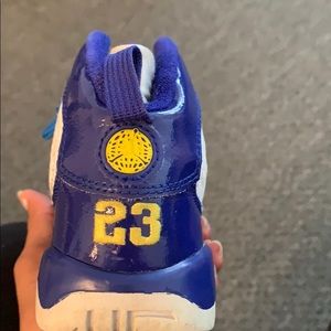 Blue and white air Jordan 9s size 13c